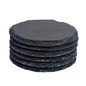 6 x Round Slate Coasters - Blanks & More Wholesale
