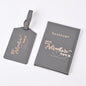 Grey Passport and Tag set